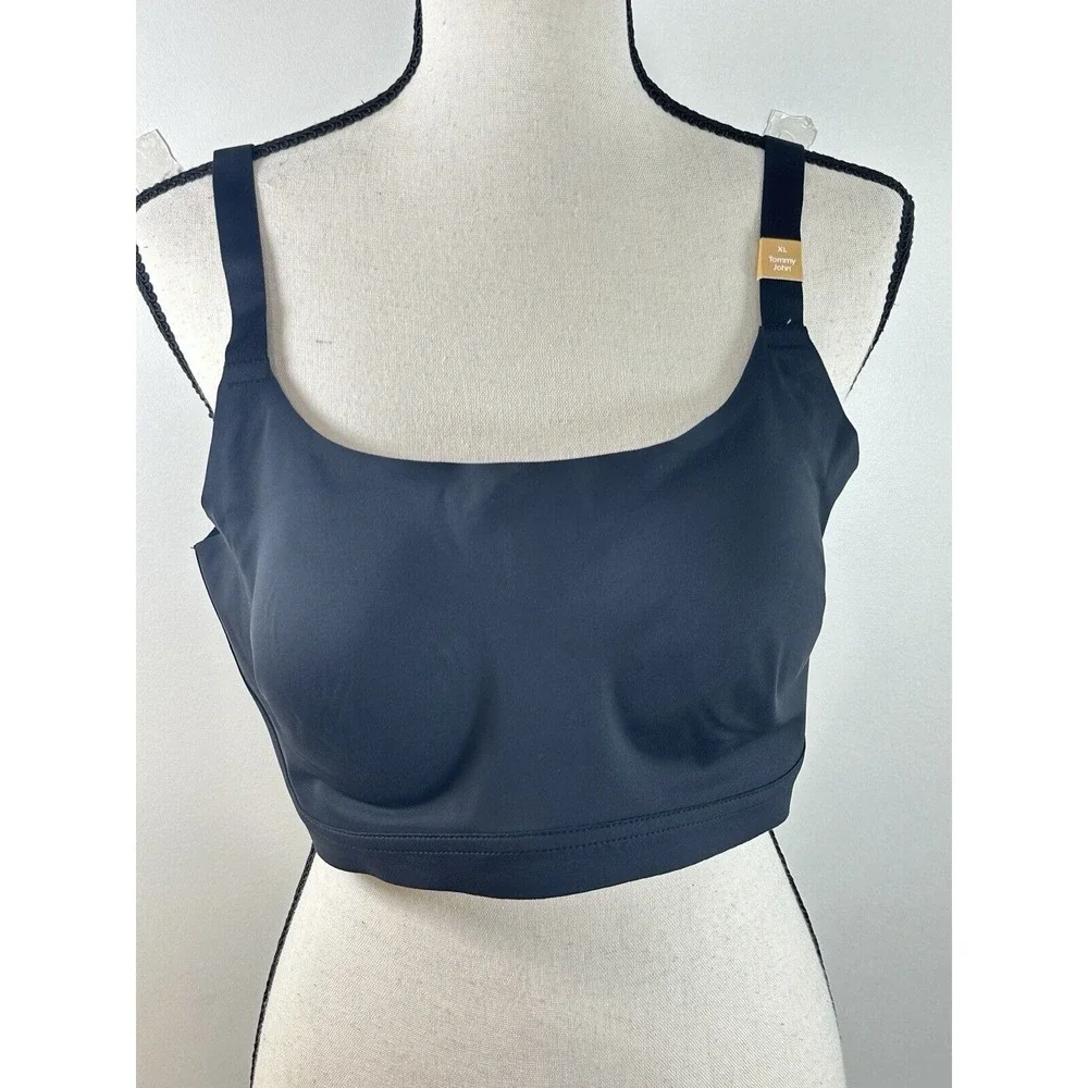 Tommy John 36DD Comfort Smoothing Lightly Lined Wireless Bra Black - Picture 1 of 4